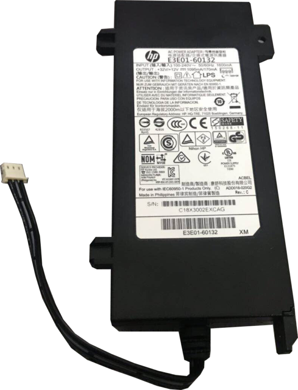 HP Officejet Orijinal 3Pin Yazıcı AC Adaptörü Pro 8210 8710 8720 8725 8730 7710 7720 7730 7740 7745 8715 8717 8718 8720 8740 8746 Güç Kaynağı Power Supply (E3E01-60079) E3E01-60132 Genuine Printer Accessories Plotter Adapter