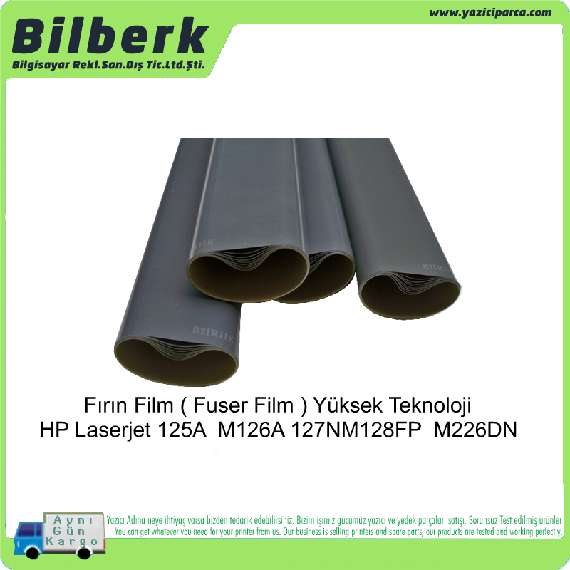 HP Laserjet M125a Fırın Film ( Fuser Fixing Film ) Yüksek Teknoloji - Teflon Film RM1-6405-film