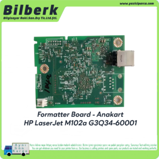 HP Laserjet M102a Yazıcı Anakart Formatter Board G3Q35-60001